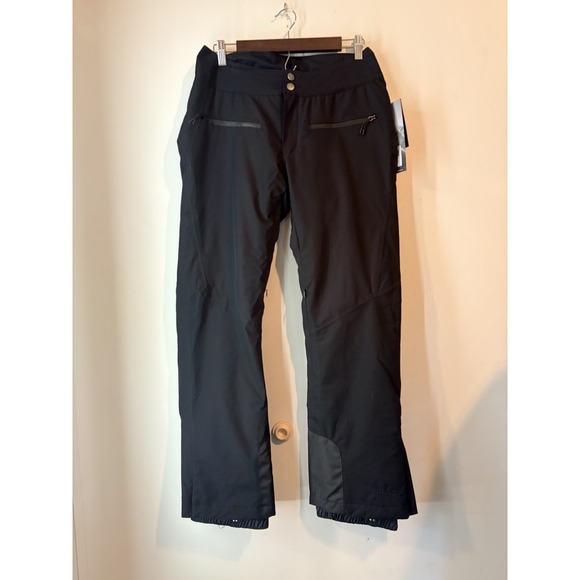 Pulse Snow Pants Waterproof Breathable Adjustable Black Womans Medium Lined Pad - Picture 1 of 12